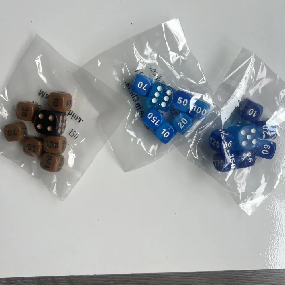 Pokemon Official Dice Sets Brand New Factory Sealed 3 packs